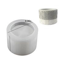Molde De Silicone DIY Para Caixa De Armazenamento Circular, Para Potes De Vela, Artesanato Em Molde De Silicone DIY Para Caixa De Armazenamento Circular, Para Potes De Vela, Artesanato Em