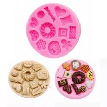 Molde De Silicone Doces Chocolate P/ Confeitaria Biscuit