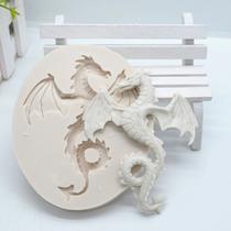 Molde De Silicone Dragão P/ Confeitaria E Biscuit - L&B Decorações