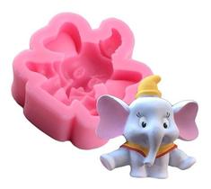 Molde De Silicone Elefante Dumbo Para Confeitaria E Biscuit