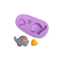 Molde de silicone elefante para decorar f639