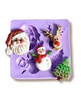 Molde de silicone elementos de natal para decorar f715 Molde de silicone elementos de natal para decorar f715