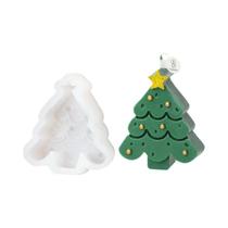 Molde De Silicone Em Forma De Árvore De Natal Para Velas Estrela Cedro DIY Decoração De Feriado