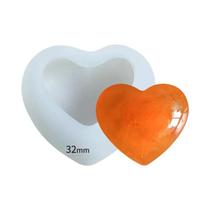 Molde De Silicone Em Forma De Coração 3D Para Velas, Sabonetes, Bolos E Chocolates, Ferramenta De