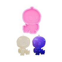 Molde De Silicone Em Forma De Coração Com Caveira De Zumbi Para Joias De Halloween Aromaterapia Molde De Silicone Em Forma De Coração Com Caveira De Zumbi Para Joias De Halloween Aromaterapia