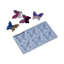 Molde De Silicone Em Forma De Coração De Borboleta Com 6 Furos Para DIY, Fabricação De Chaveiros Em