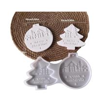 Molde De Silicone Em Forma De Coração, Estrela E Árvore De Natal Para Artesanato Em Cimento, Gesso E