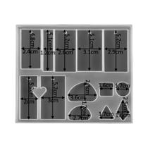 Molde De Silicone Em Forma De Coração, Folha E Lua Para Resina Epóxi, Fabricação De Joias DIY,