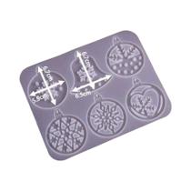 Molde De Silicone Em Forma De Floco De Neve Para Árvore De Natal, DIY, Moldes De Artesanato Para Molde De Silicone Em Forma De Floco De Neve Para Árvore De Natal, DIY, Moldes De Artesanato Para