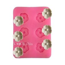 Molde De Silicone Em Forma De Flor De Margarida Com Seis Furos Para Chocolate, Mousse, Sobremesas E