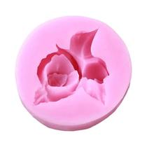Molde De Silicone Em Forma De Flor Rosa 3D Para Decoração De Bolos E Velas, Ferramentas De Cozinha Molde De Silicone Em Forma De Flor Rosa 3D Para Decoração De Bolos E Velas, Ferramentas De Cozinha