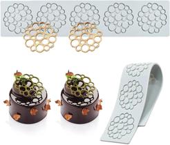 Molde De Silicone Em Forma De Folhas Para Decoração De Bolos, Placa De Confeitaria Ocidental