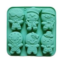 Molde De Silicone Em Forma De Homem De Gengibre Para Doces, Chocolate, Bolos E Velas Aromáticas De Molde De Silicone Em Forma De Homem De Gengibre Para Doces, Chocolate, Bolos E Velas Aromáticas De