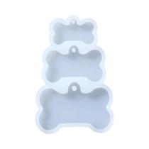 Molde De Silicone Em Forma De Osso Para Pingente De Chaveiro, Ferramentas Para Fazer Joias Em Resina