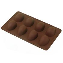 Molde de silicone em forma de ovo de 8 cavidades para mousse e geleia Molde de silicone em forma de ovo de 8 cavidades para mousse e geleia