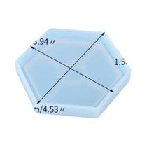 Molde De Silicone Em Formato De Coração, Redondo, Quadrado, Hexagonal E Oval Para Bandeja De Copos,