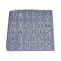 Molde De Silicone Em Resina Com 26 Letras Maiúsculas Pequenas Para Fabricação De Joias DIY E Molde