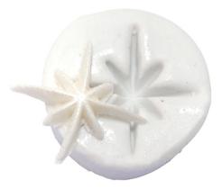 Molde De Silicone: Estrela 8 pontas - 2,5 x 2,5 cm