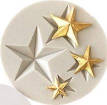 Molde de silicone estrela para decorar f195