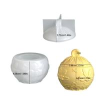 Molde De Silicone Floco De Neve De Natal Para Copo De Vela, Jarra De Gesso Redonda, Suporte Molde De Silicone Floco De Neve De Natal Para Copo De Vela, Jarra De Gesso Redonda, Suporte