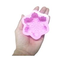 Molde De Silicone Floco De Neve De Natal Para Velas, Sabonetes Artesanais, Resina Aromática E Gelo -