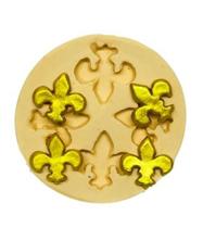 Molde de silicone flor de lis confeitaria biscuit f584 Molde de silicone flor de lis confeitaria biscuit f584