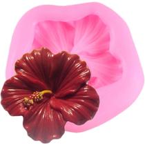 Molde de silicone flor hibisco para decorar f422