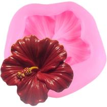 Molde de silicone flor hibisco para decorar f422 Molde de silicone flor hibisco para decorar f422