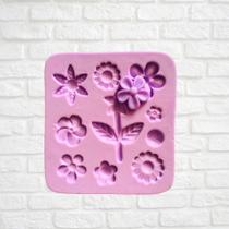 Molde de silicone flores para decorar f625