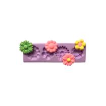 Molde de silicone florzinhas para decorar f758