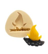 Molde de silicone fogueira para decorar f409 Molde de silicone fogueira para decorar f409
