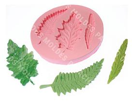 Molde De Silicone: Folhas de Samambaia