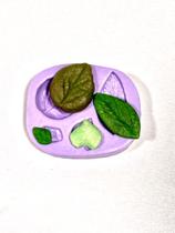 Molde de silicone folhas para decorar f4