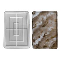 molde de silicone formato bandeja Retangular modelo 3