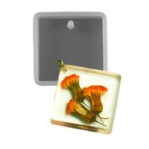 Molde De Silicone Formato Bijuteria Unitario Quadrado