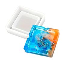 Molde De Silicone Formato Cinzeiro Quadrado