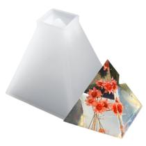 Molde De Silicone Formato Orgonite Piramide Pequeno