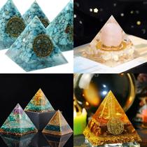 Molde De Silicone Formato Orgonite Piramide Pequeno Resina