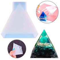 Molde De Silicone Formato Orgonite Piramide Pequeno Resina - Things Nerd