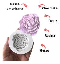 Molde de Silicone formato Rosa Pixel Pasta Artesanato Molde de Silicone formato Rosa Pixel Pasta Artesanato