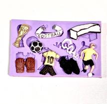 Molde de silicone futebol para decorar f119 Molde de silicone futebol para decorar f119