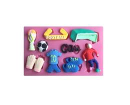 Molde de Silicone Futebol S265 Molds Planet Rizzo Confeitaria Molde de Silicone Futebol S265 Molds Planet Rizzo Confeitaria