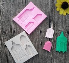 Molde de silicone gaiola para decorar f345 Molde de silicone gaiola para decorar f345