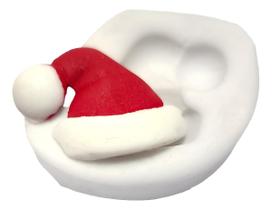 Molde De Silicone Gorro De Natal 2,0 x 2,5 cm Papai Noel Confeitaria Decoração Biscuit Molde De Silicone Gorro De Natal 2,0 x 2,5 cm Papai Noel Confeitaria Decoração Biscuit