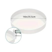 Molde De Silicone Grande De 14 E 20 Polegadas Para Mesa De Resina Epóxi, Bandeja Redonda, Dois