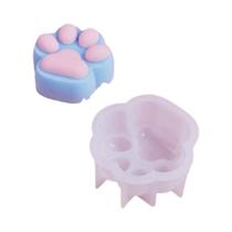 Molde De Silicone Grande E Fofo Em Forma De Pata De Gato Para DIY, Fabricação De Velas Aromáticas,