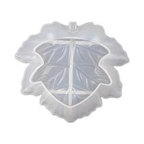 Molde De Silicone Grande Em Forma De Folha De Bordo 3D Para Resina, Porta-Copos, Recipiente De