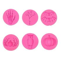 Molde De Silicone Halloween Árvore Seca Caveira Crânio Mão Molde De Silicone Halloween Árvore Seca Caveira Crânio Mão