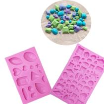 Molde De Silicone Joias Pingentes Diamentes Kit40