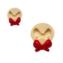 Molde de silicone kit laços com 2 moldes confeitaria biscuit f595